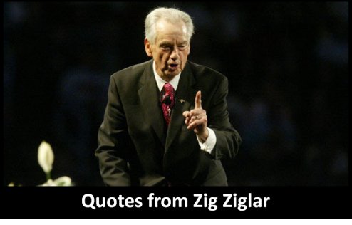 Quotes and sayings from Zig Ziglar